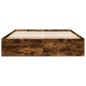 vidaXL Bettgestell Räuchereiche 150x200 cm Holzwerkstoff vidaXL Bettgestell Räuchereiche 150x200 cm Holzwerkstoff