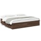 vidaXL Bettgestell Braun Eichen-Optik 180x200 cm Holzwerkstoff vidaXL Bettgestell Braun Eichen-Optik 180x200 cm Holzwerkstoff