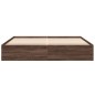 vidaXL Bettgestell Braun Eichen-Optik 180x200 cm Holzwerkstoff vidaXL Bettgestell Braun Eichen-Optik 180x200 cm Holzwerkstoff