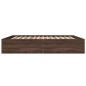 vidaXL Bettgestell Braun Eichen-Optik 180x200 cm Holzwerkstoff vidaXL Bettgestell Braun Eichen-Optik 180x200 cm Holzwerkstoff