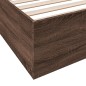 vidaXL Bettgestell Braun Eichen-Optik 180x200 cm Holzwerkstoff vidaXL Bettgestell Braun Eichen-Optik 180x200 cm Holzwerkstoff