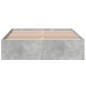 vidaXL Bettgestell Betongrau 120x200 cm Holzwerkstoff vidaXL Bettgestell Betongrau 120x200 cm Holzwerkstoff