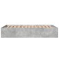 vidaXL Bettgestell Betongrau 120x200 cm Holzwerkstoff vidaXL Bettgestell Betongrau 120x200 cm Holzwerkstoff