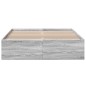 vidaXL Bettgestell Grau Sonoma 120x190 cm Holzwerkstoff vidaXL Bettgestell Grau Sonoma 120x190 cm Holzwerkstoff