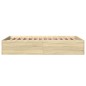 vidaXL Bettgestell Sonoma-Eiche 140x190 cm Holzwerkstoff vidaXL Bettgestell Sonoma-Eiche 140x190 cm Holzwerkstoff