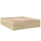 vidaXL Bettgestell Sonoma-Eiche 200x200 cm Holzwerkstoff vidaXL Bettgestell Sonoma-Eiche 200x200 cm Holzwerkstoff