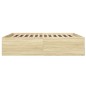 vidaXL Bettgestell Sonoma-Eiche 200x200 cm Holzwerkstoff vidaXL Bettgestell Sonoma-Eiche 200x200 cm Holzwerkstoff