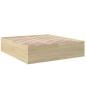 vidaXL Bettgestell Sonoma-Eiche 200x200 cm Holzwerkstoff vidaXL Bettgestell Sonoma-Eiche 200x200 cm Holzwerkstoff