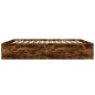 vidaXL Bettgestell Räuchereiche 200x200 cm Holzwerkstoff vidaXL Bettgestell Räuchereiche 200x200 cm Holzwerkstoff