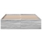vidaXL Bettgestell Grau Sonoma 120x200 cm Holzwerkstoff vidaXL Bettgestell Grau Sonoma 120x200 cm Holzwerkstoff