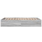 vidaXL Bettgestell Grau Sonoma 120x200 cm Holzwerkstoff vidaXL Bettgestell Grau Sonoma 120x200 cm Holzwerkstoff