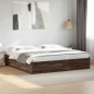 vidaXL Bettgestell Braun Eichen-Optik 200x200 cm Holzwerkstoff vidaXL Bettgestell Braun Eichen-Optik 200x200 cm Holzwerkstoff