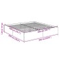vidaXL Bettgestell Braun Eichen-Optik 200x200 cm Holzwerkstoff vidaXL Bettgestell Braun Eichen-Optik 200x200 cm Holzwerkstoff