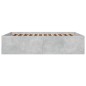 vidaXL Bettgestell Betongrau 160x200 cm Holzwerkstoff vidaXL Bettgestell Betongrau 160x200 cm Holzwerkstoff
