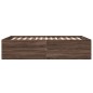 vidaXL Bettgestell Braun Eichen-Optik 135x190 cm Holzwerkstoff vidaXL Bettgestell Braun Eichen-Optik 135x190 cm Holzwerkstoff