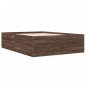 vidaXL Bettgestell Braun Eichen-Optik 135x190 cm Holzwerkstoff vidaXL Bettgestell Braun Eichen-Optik 135x190 cm Holzwerkstoff