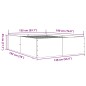 vidaXL Bettgestell Braun Eichen-Optik 135x190 cm Holzwerkstoff vidaXL Bettgestell Braun Eichen-Optik 135x190 cm Holzwerkstoff