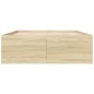 vidaXL Bettgestell Sonoma-Eiche 135x190 cm Holzwerkstoff vidaXL Bettgestell Sonoma-Eiche 135x190 cm Holzwerkstoff