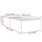 vidaXL Bettgestell Schwarz 100x200 cm Holzwerkstoff vidaXL Bettgestell Schwarz 100x200 cm Holzwerkstoff