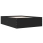 vidaXL Bettgestell Schwarz 120x190 cm Holzwerkstoff vidaXL Bettgestell Schwarz 120x190 cm Holzwerkstoff