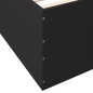 vidaXL Bettgestell Schwarz 120x190 cm Holzwerkstoff vidaXL Bettgestell Schwarz 120x190 cm Holzwerkstoff