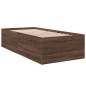 vidaXL Bettgestell Braun Eichen-Optik 90x200 cm Holzwerkstoff vidaXL Bettgestell Braun Eichen-Optik 90x200 cm Holzwerkstoff