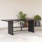 vidaXL Gartentisch mit Glasplatte Schwarz 190x80x75 cm Poly Rattan vidaXL Gartentisch mit Glasplatte Schwarz 190x80x75 cm Poly Rattan