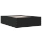 vidaXL Bettgestell Schwarz 120x200 cm Holzwerkstoff vidaXL Bettgestell Schwarz 120x200 cm Holzwerkstoff