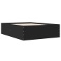 vidaXL Bettgestell Schwarz 120x200 cm Holzwerkstoff vidaXL Bettgestell Schwarz 120x200 cm Holzwerkstoff