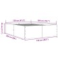 vidaXL Bettgestell Schwarz 120x200 cm Holzwerkstoff vidaXL Bettgestell Schwarz 120x200 cm Holzwerkstoff