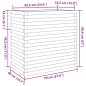 vidaXL Pflanzkübel Wachsbraun 70x40x68,5 cm Massivholz Kiefer vidaXL Pflanzkübel Wachsbraun 70x40x68,5 cm Massivholz Kiefer