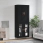 vidaXL Highboard Schwarz 69,5x34x180 cm Holzwerkstoff vidaXL Highboard Schwarz 69,5x34x180 cm Holzwerkstoff