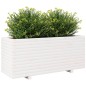 vidaXL Pflanzkübel Weiß 110x40x49,5 cm Massivholz Kiefer vidaXL Pflanzkübel Weiß 110x40x49,5 cm Massivholz Kiefer