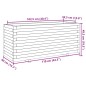 vidaXL Pflanzkübel Weiß 110x40x49,5 cm Massivholz Kiefer vidaXL Pflanzkübel Weiß 110x40x49,5 cm Massivholz Kiefer