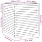vidaXL Pflanzkübel 60x60x72,5 cm Kiefernholz Imprägniert vidaXL Pflanzkübel 60x60x72,5 cm Kiefernholz Imprägniert