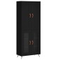 vidaXL Highboard Schwarz 69,5x34x180 cm Holzwerkstoff vidaXL Highboard Schwarz 69,5x34x180 cm Holzwerkstoff
