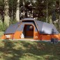 vidaXL Kuppel-Familienzelt 11 Personen Grau und Orange Wasserdicht vidaXL Kuppel-Familienzelt 11 Personen Grau und Orange Wasserdicht