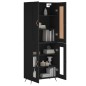 vidaXL Highboard Schwarz 69,5x34x180 cm Holzwerkstoff vidaXL Highboard Schwarz 69,5x34x180 cm Holzwerkstoff