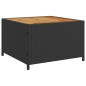 vidaXL Gartensofa in L-Form mit Tisch und Kissen Schwarz Poly Rattan vidaXL Gartensofa in L-Form mit Tisch und Kissen Schwarz Poly Rattan