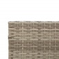 vidaXL Gartensofa in L-Form mit Tisch und Kissen Grau Poly Rattan vidaXL Gartensofa in L-Form mit Tisch und Kissen Grau Poly Rattan