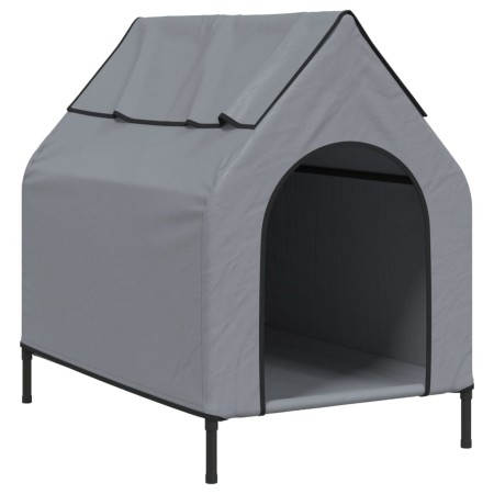 vidaXL Hundehütte Anthrazit Oxford-Gewebe und Stahl