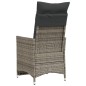 vidaXL Gartensessel mit Kissen 2 Stk. Verstellbar Grau Poly Rattan vidaXL Gartensessel mit Kissen 2 Stk. Verstellbar Grau Poly Rattan