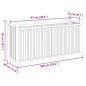 vidaXL Pflanzkübel 100x30x50 cm Bambus vidaXL Pflanzkübel 100x30x50 cm Bambus