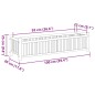 vidaXL Pflanzkübel 100x30x25 cm Bambus