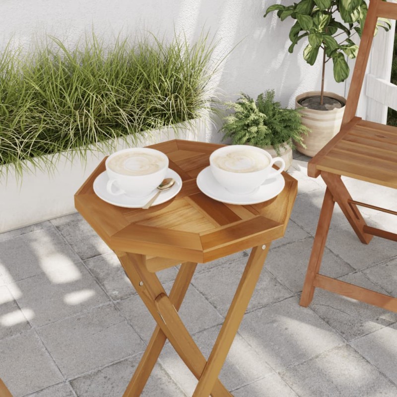 vidaXL Tischplatte 40x40x2,5 cm Achteckig Massivholz Teak vidaXL Tischplatte 40x40x2,5 cm Achteckig Massivholz Teak