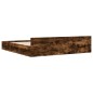vidaXL Bettgestell mit Schubladen Räuchereiche 200x200cm Holzwerkstoff