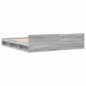 vidaXL Bettgestell mit Schubladen Grau Sonoma 180x200cm Holzwerkstoff vidaXL Bettgestell mit Schubladen Grau Sonoma 180x200cm Holzwerkstoff