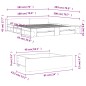 vidaXL Bettgestell mit Schubladen Grau Sonoma 180x200cm Holzwerkstoff vidaXL Bettgestell mit Schubladen Grau Sonoma 180x200cm Holzwerkstoff