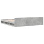 vidaXL Bettgestell mit Schubladen Betongrau 180x200 cm Holzwerkstoff vidaXL Bettgestell mit Schubladen Betongrau 180x200 cm Holzwerkstoff