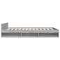 vidaXL Bettgestell mit Schubladen Grau Sonoma 140x200 cm Holzwerkstoff vidaXL Bettgestell mit Schubladen Grau Sonoma 140x200 cm Holzwerkstoff